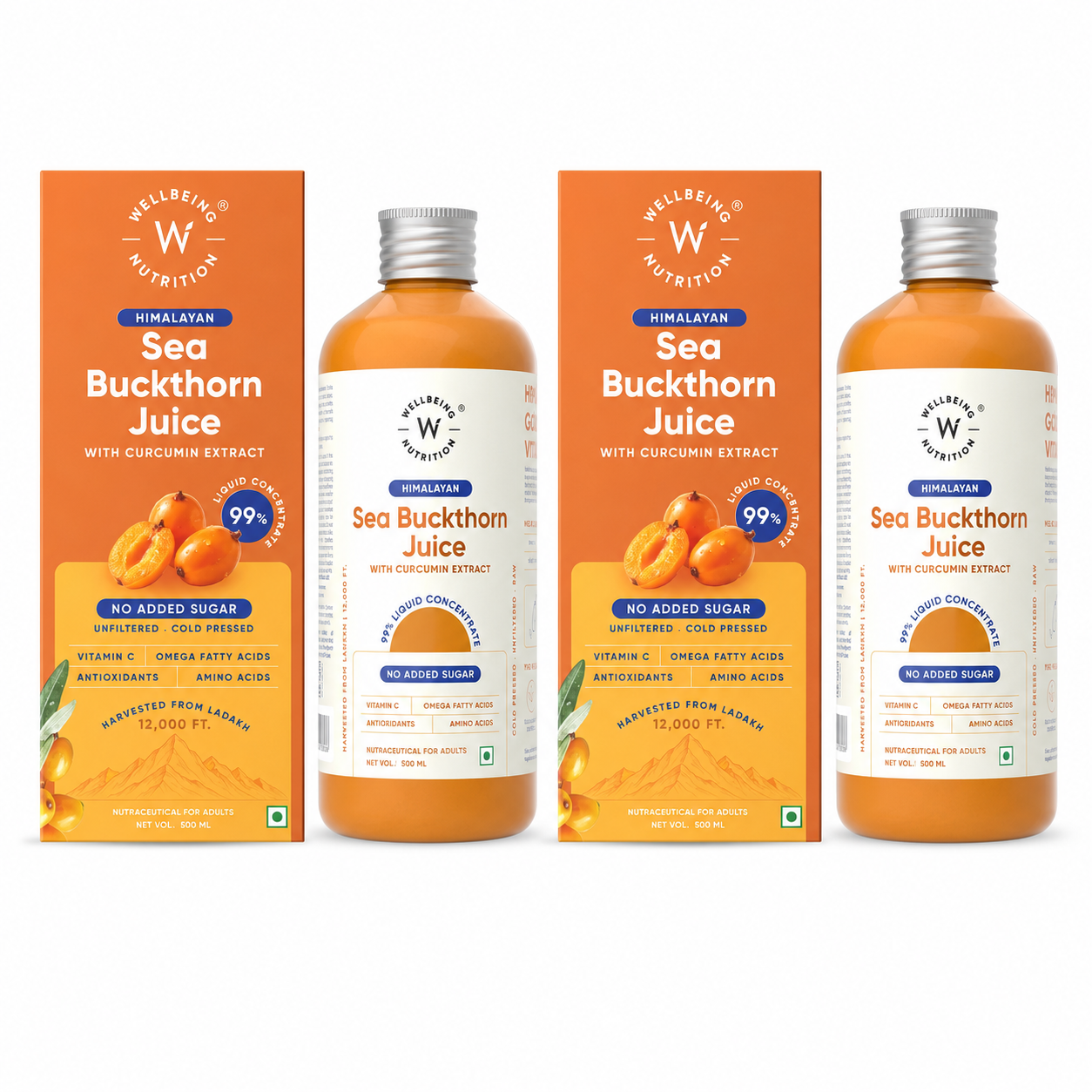 Himalayan Sea Buckthorn Juice with Curcumin Extract | 500ml