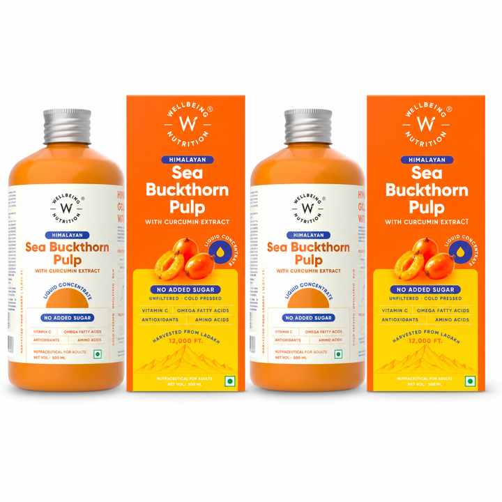 Image 20 of Pack of 2 for the product Himalayan Sea Buckthorn Juice with Curcumin Extract | 500ml