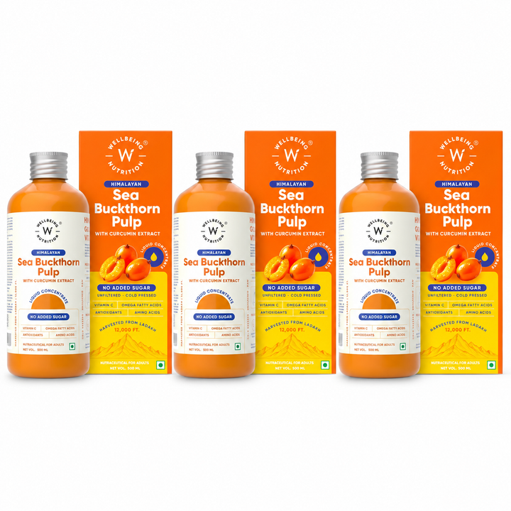 Image 21 of Pack of 3 for the product Himalayan Sea Buckthorn Juice with Curcumin Extract | 500ml