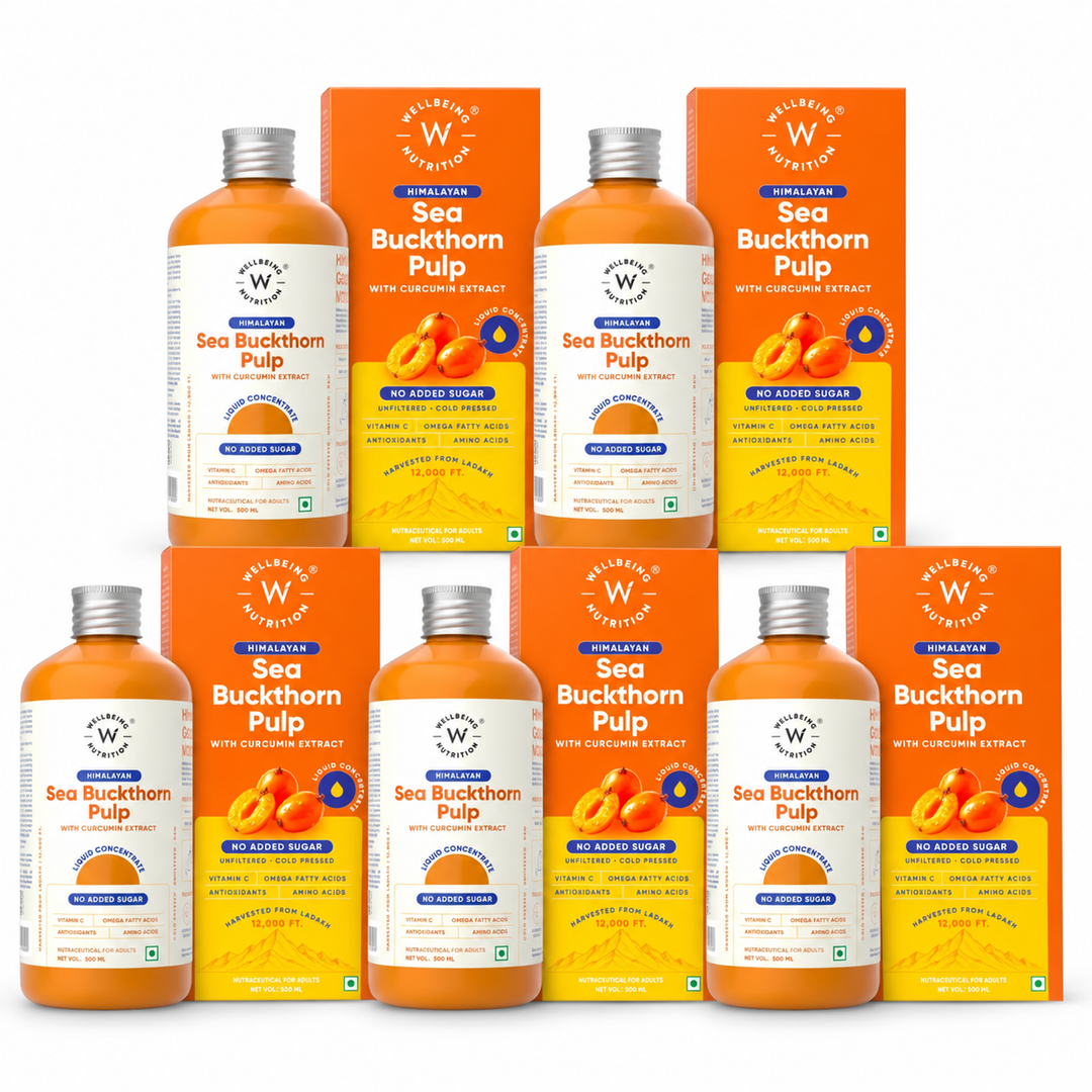 Image 22 of Pack of 5 for the product Himalayan Sea Buckthorn Juice with Curcumin Extract | 500ml