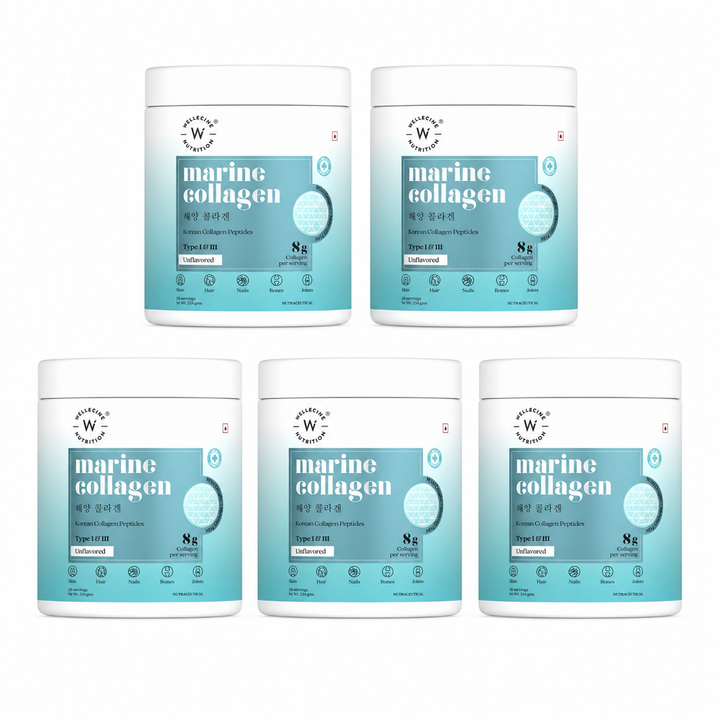 Pure Korean Marine Collagen Peptides | Unflavored | Combat Signs of Ageing