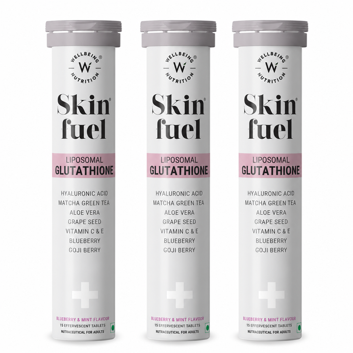 Skin Fuel Liposomal Glutathione 90% - Blueberry & Mint Flavour | 15 Tablets