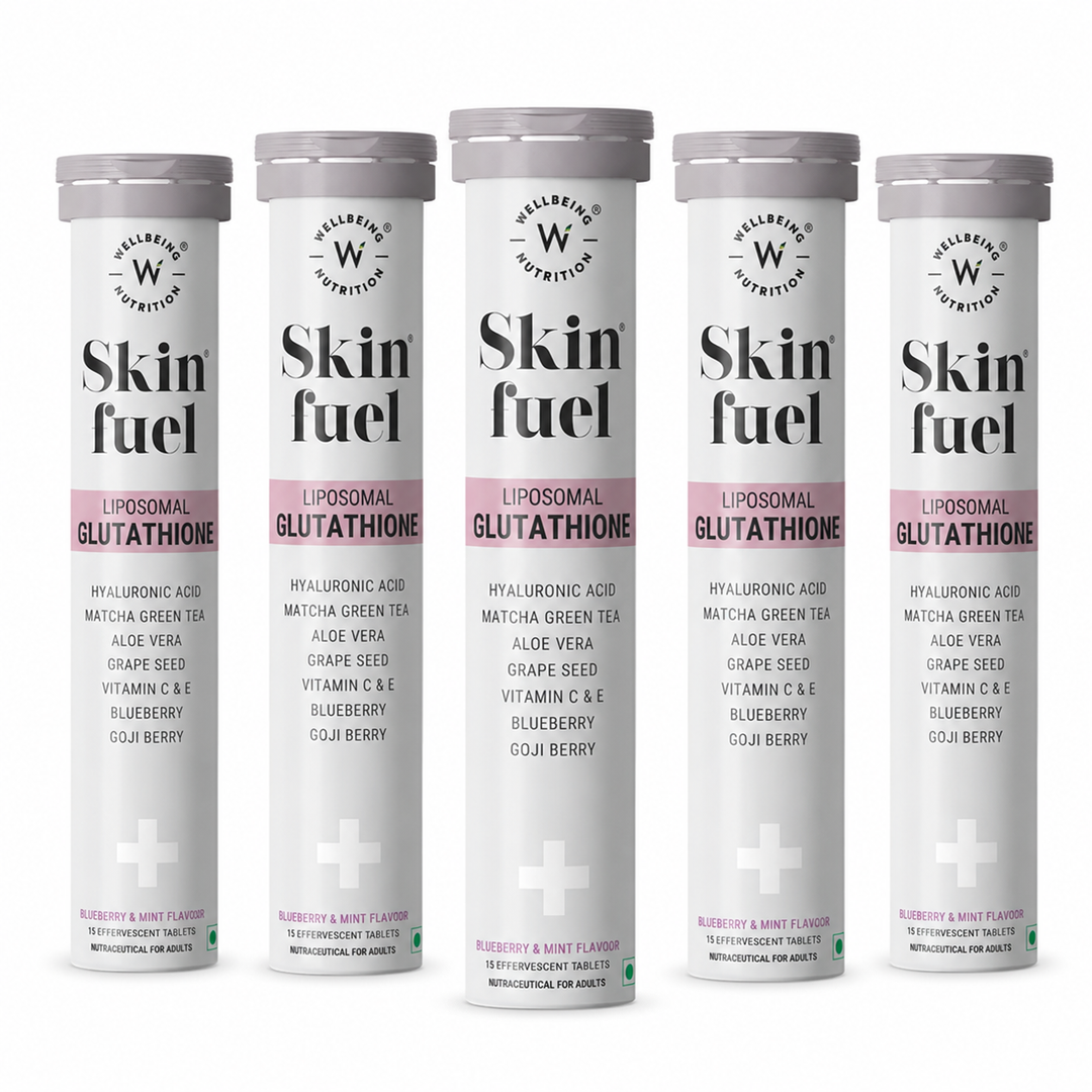Skin Fuel Liposomal Glutathione 90% - Blueberry & Mint Flavour | 15 Tablets
